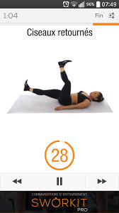 Ciseaux Retournes Pour Voir L Exercice En Video Telecharge L Appli Sworkit Gratuitement Sur Android Et Iphone Cardio F Workout Plan Exercise Sworkit