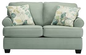 Daystar Seafoam Contemporary Loveseat With Rolled Arms Reversible Seat Cushions By Ashley Signature Design At Johnny Love Seat Ashley Furniture Furniture