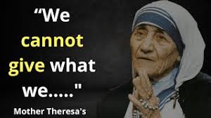 Quotes from Mother Teresa