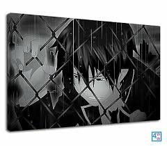 Sad anime anime boy crying manga anime manga boy anime boys anime art anime triste manga tumblr anime negra. Sad Anime Boy And Girl Are Standing In Rain Canvas Wall Art Picture Print 38 99 Picclick Uk