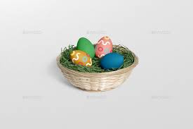 Easter Egg Mockup Basket Edition In 2020 Easter Egg Designs Presentation Template Free Easter Eggs