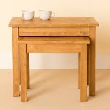 For more compact spaces, choose from our range of stylish nests of tables. Lanner Oak Nest Of Tables Set Of 2 Rustic Small Solid Wood Side Coffee Table Set 5060359890085 Ebay