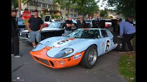 The ford gt40 stands near, if not at, the pinnacle of collectible postwar american cars. Ford Gt40 Mk1 Gulf Livery Start Up Sound Youtube