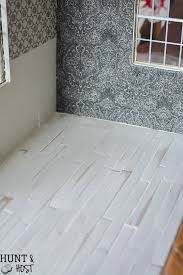 Diy Herringbone Wood Floors And Fabric Wallpaper Dollhouse Updates Salvaged Living Doll House Wallpaper Herringbone Wood Floor Herringbone Wood