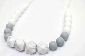 Teething Necklace Marble Gray Measures 31 Inches In Length Break Away Clasp Each Necklace Is M Silicone Teething Necklace Teething Necklace Silicone Necklace