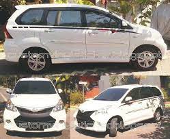 Toyota Avanza Veloz White Black Mate Grill Wrapp Simply Side Stripe Car Projects Toyota Custom Graphics