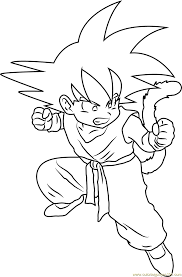 Insist on using crayons over watercolor, as the latter may be difficult to handle. Angry Kid Goku Coloring Page For Kids Free Goku Printable Coloring Pages Online For Kids Coloringpages101 Com Coloring Pages For Kids