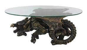 This dragon table lamp is perfect for any dragon lovers. Steampunk Dragon Coffee Table Is A Thing That Is Real Offbeat Home Life