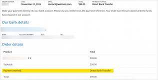 A telegraphic transfer (tt) is an electronic method of transferring funds utilized primarily for overseas wire transactions. How To Add Direct Bank Transfer In Woocommerce Store Webnots