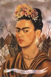 Frida Kahlo Self Portrait Dedicated to Dr Eloesser 1940 Art Painting for  sale
