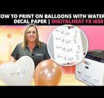 How to Print on Balloons with Waterslide Decal Paper ...