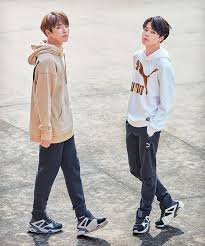 Check out the honest reactions of the . Jikook Puma 2016 Jikook Bts Jimin Jungkook
