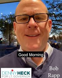4 days to go #TeamHeck! Thank you Bob for all of your encouragement and  support of #Heck4LtGov! , Check back here each day to meet more members of  #TeamHeck! #GiveOlympiaHeck #Heck4LtGov