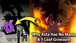 The Real Reason Asta Has No Magic 5 Leaf Grimoire The Mind Blowing History In Black Clover Youtube