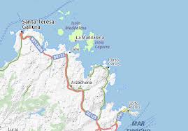 Carte des hôtels aux environs de sardaigne : Michelin Landkarte Baia Sardinia Stadtplan Baia Sardinia Viamichelin