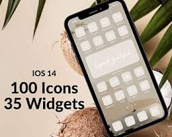 Bohemian Iphone Ios 14 App Icons Theme Pack Cream Beige Etsy In 2020 App Icon Phone Wallpaper Patterns Homescreen