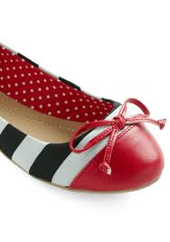 Black And White Striped Flats With Bows Flats Black And White Stripes Red Toe Bows Women Shoes Flat Shoes Women Shoes