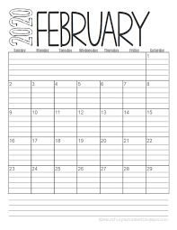 You may download and print multiple copies of these printable calendars, please ensure that the copyright text at the bottom remains intact. Beautifully Tarnished Free 2020 Lined Monthly Calendars Printable Download