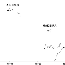 Azores And Madeira Map Map Showing The Location Of The Azores And Madeira In The North... |  Download Scientific Diagram