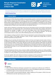 The two main branches detect either the presence of the virus or of antibodies produced in response. Document Refugee Response Coordination Corona Update 29 March