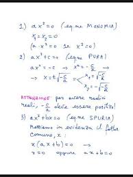 Monomia quando il secondo e il terzo coefficiente sono nulli a x2 = 0 incompleta pura quando il secondo per risolvere l'equazione di secondo grado completa si applica una formula che si ottiene utilizzando il metodo del completamento del quadrato Matematica Esercizi Svolti Equazioni Di Secondo Grado Esercizi Svolti E Teoria In Breve Equazioni Equazione Matematica