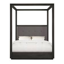 This is probably one of the fanciest beds i have ever seen in my king size gothic style night canopy bed. Modus Furniture Oxford Dark Wood Basalt Grey King Canopy Bed With Platform Bed Mattress Support Azu5h7 The Home Depot