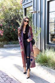 Silk Printed Kimono House Of Harlow 1960 With Love From Kat Model Pakaian Gaya Busana Gaya Model Pakaian