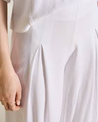Pantalon tiro alto con lino caruso Bertha