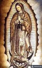 La virgen de guadalupe se le apareció a juan diego. La Morenita Del Tepeyac Virgencita De Guadalupe Caricatura Nuestra Senora De Guadalupe Guadalupe