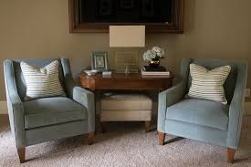 Master Bedroom Seating Area Complete With Charles Stewart Club Chairs And Ottoman Covered In The Bedroom Seating Bedroom Seating Area Floor Seating Living Room
