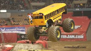 What is the use of a desktop. Cars School Bus Monster Truck Jam Wallpaper 130912