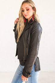 Royalty Faded Black Blanc Noir Faux Leather Jacket Leather Jacket Faux Leather Jackets Everyday Outfits