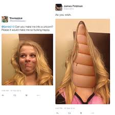 We've previously featured his stuff here on our site not once but twice. James Fridman Who Amused The Internet By Taking Twitter Users Photoshop Requests Very Literally Releases Another Batch Of Hilariously Edited Pictures Album On Imgur