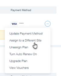 Assigning A Premium Plan To A Different Site In Your Wix Account Help Center Wix Com