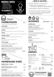 Carte Blend Hamburger Menu Book Menu Design Inspiration Menu Design