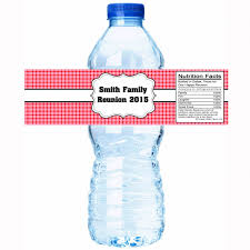 20 Picnic Family Reunion Water Bottle Labels Select The Etsy Personalized Water Bottle Labels Bottle Labels Bottle