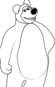 Coloring masha and the bear will help you and your child to get closer to the main characters of this cartoon. Masha And The Bear Coloring Pages 1nza