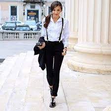 Looking for lady suspender factory direct sale? Angle Suspenders To Follow The Curves Of Your Body Suspenders Outfit Women Suspender Outfits Suits For Women