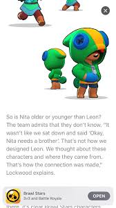 Davidk brawl stars hd 15:55. Brawl Stars Headcanons Leon And Nita Have Been Confirmed Siblings
