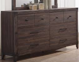 Wooden Rustic Dresser With Corner Brackets Dark Wood Brown Rustic Dresser Coaster Furniture Wooden Dresser