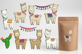 These svg images were created by modifying the images of pixabay. Pretty Llama Clipart Graphics Cute Alpaca Illustrations 92731 Illustrations Design Bundles Cute Alpaca Cute Llama Alpaca Stuffed Animal