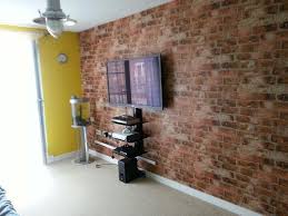 This brick wallpaper comes in a peel and stick format. Brick Wallpaper Design For Living Room Novocom Top
