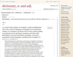 The date of the earliest recorded usage of each word is. The Entry Display Oxford English Dictionary