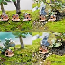 Cute micro landscape diy ornaments plant decoration garden miniatures. 3pcs Micro Landscape Decoration Small Houses Handicraft Gift Garden Ornaments Shopee Malaysia