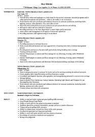 Top 20 Production Assistant Resume Resume Examples Assistant Jobs Resume