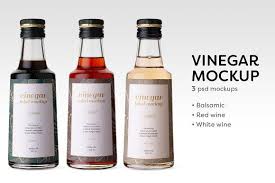 Vinegar Bottles Mockup In 2020 Bottle Mockup Bottle Vinegar