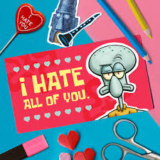 Sponge bob valentine's day cards. Spongebob On Twitter Squidward Valentinesday Cards Make Us Swoon