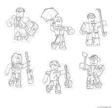 Some of the coloring page. Roblox Characters Coloring Pages Printable