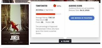 Critics seem to believe in the joker's evil powers even more than the most critics, after all, are the ones warning us that millions of undersexed morons are about to watch a movie they won't understand. Woke Rotten Tomatoes Reviewers Tank Joaquin Phoenix S Joker Critic Score Bounding Into Comics