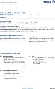 Allianz Autowelt Kaufvertrag Fur Ein Gebrauchtes Kraftfahrzeug Pdf Kostenfreier Download